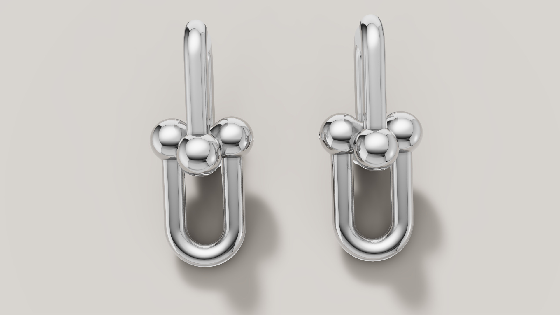 Earrings Tiffany 3D print model C89 3D print model_17