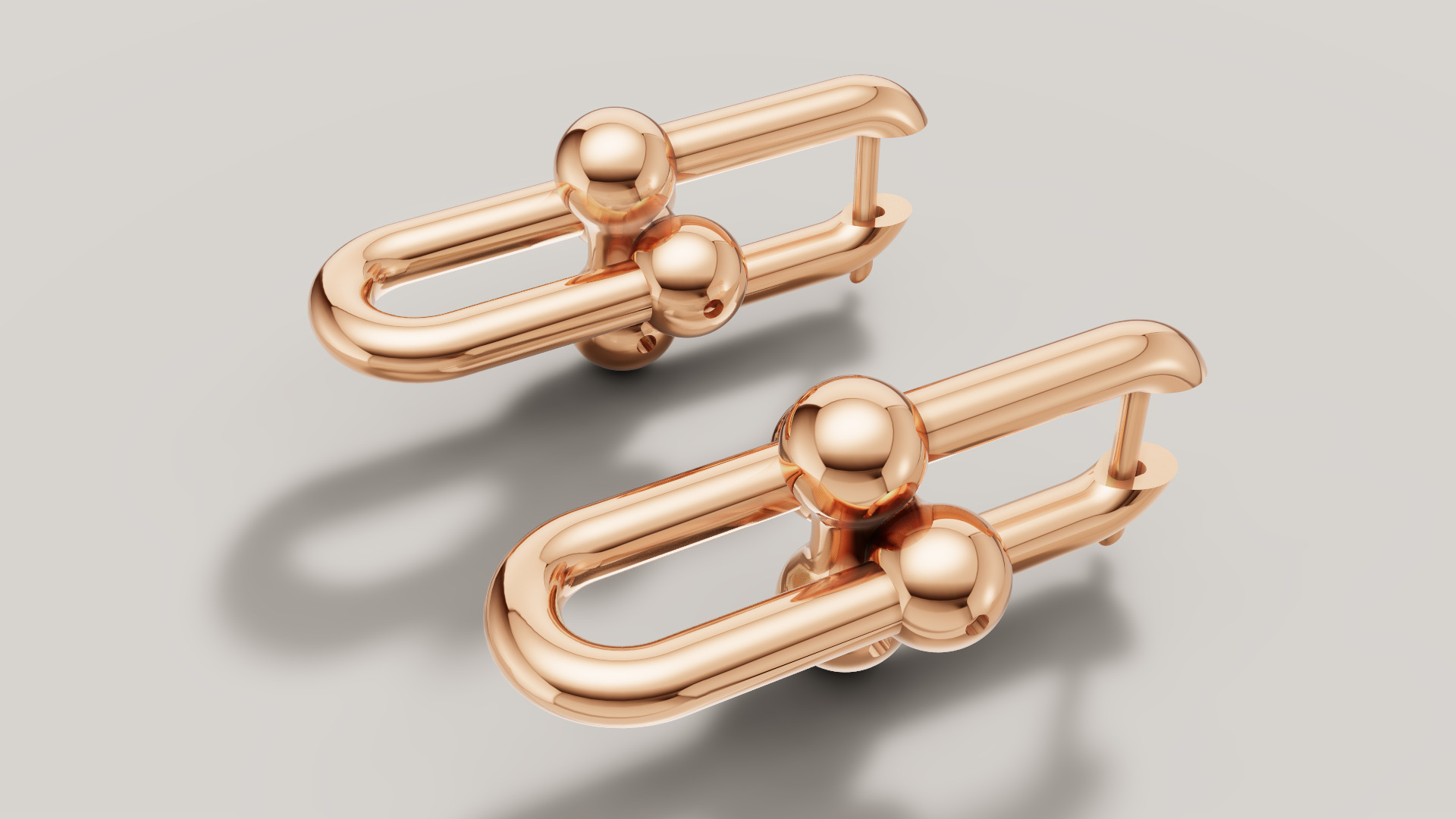 Earrings Tiffany 3D print model C89 3D print model_23