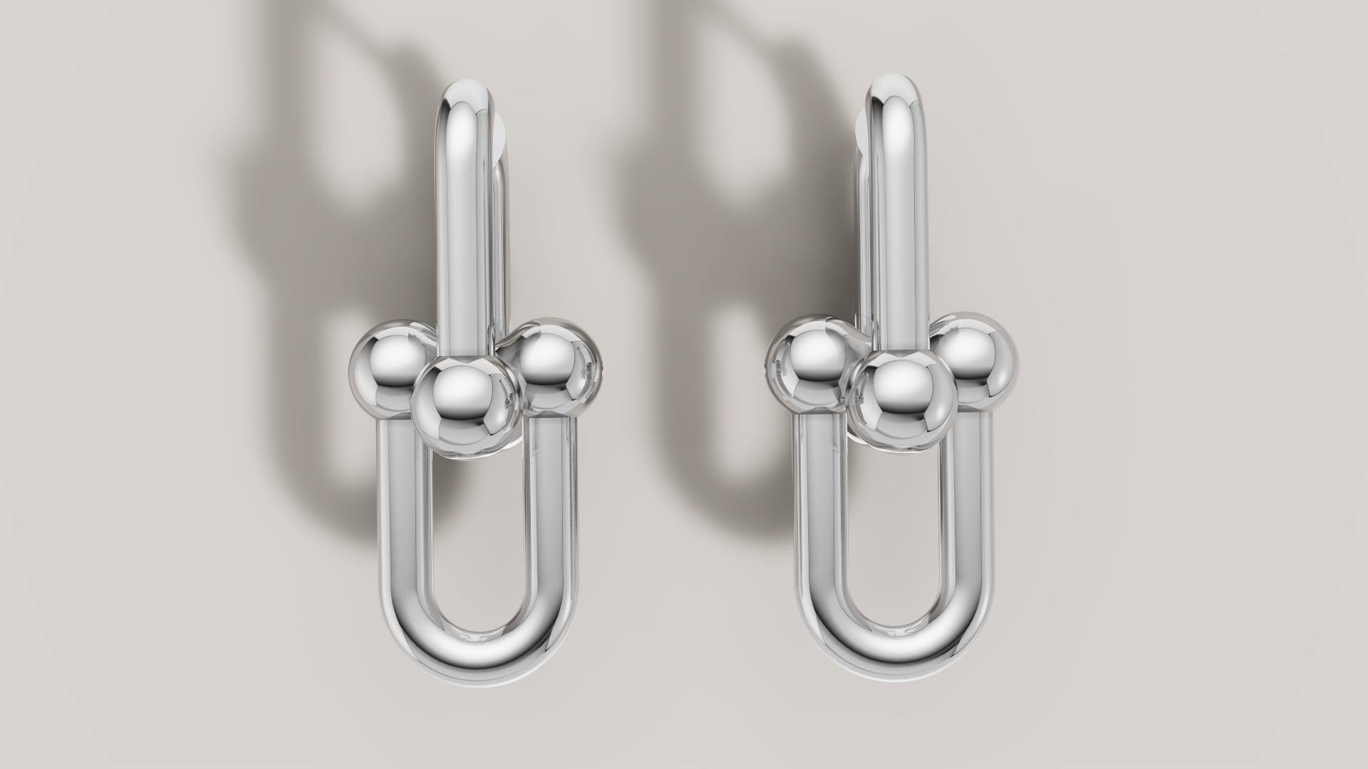 Earrings Tiffany 3D print model C89 3D print model_12