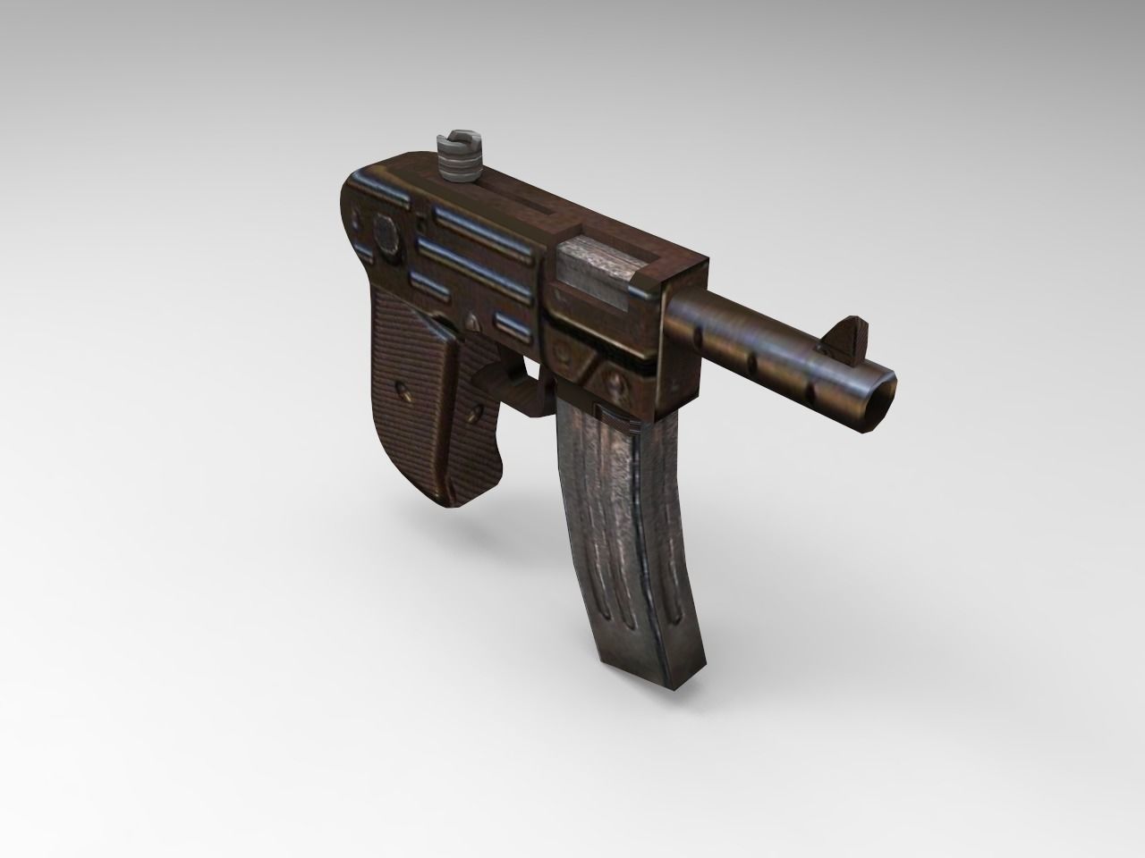 Old Guns Set Low-poly 3D model_6