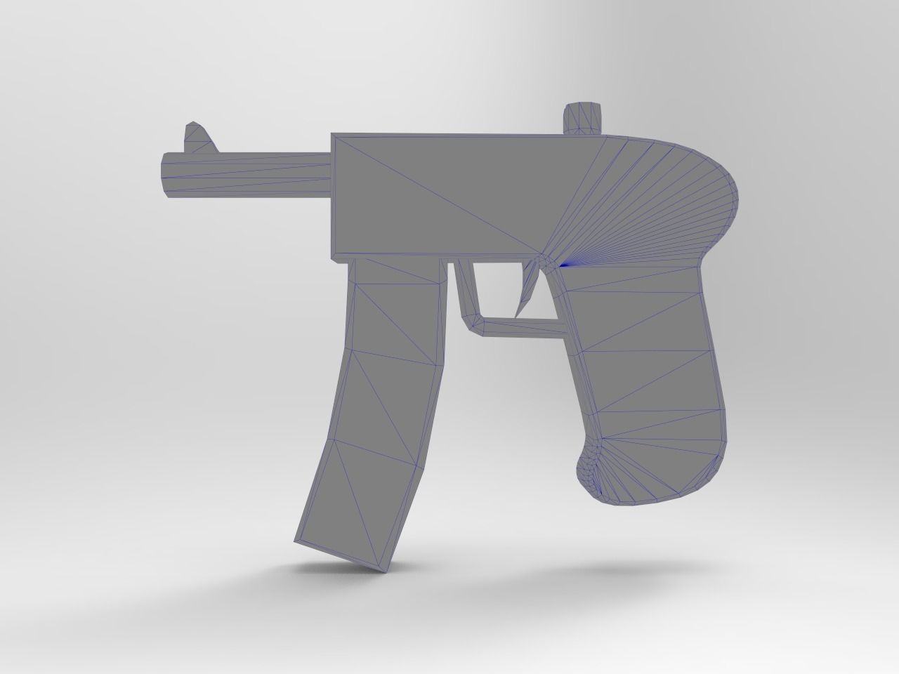 Old Guns Set Low-poly 3D model_12
