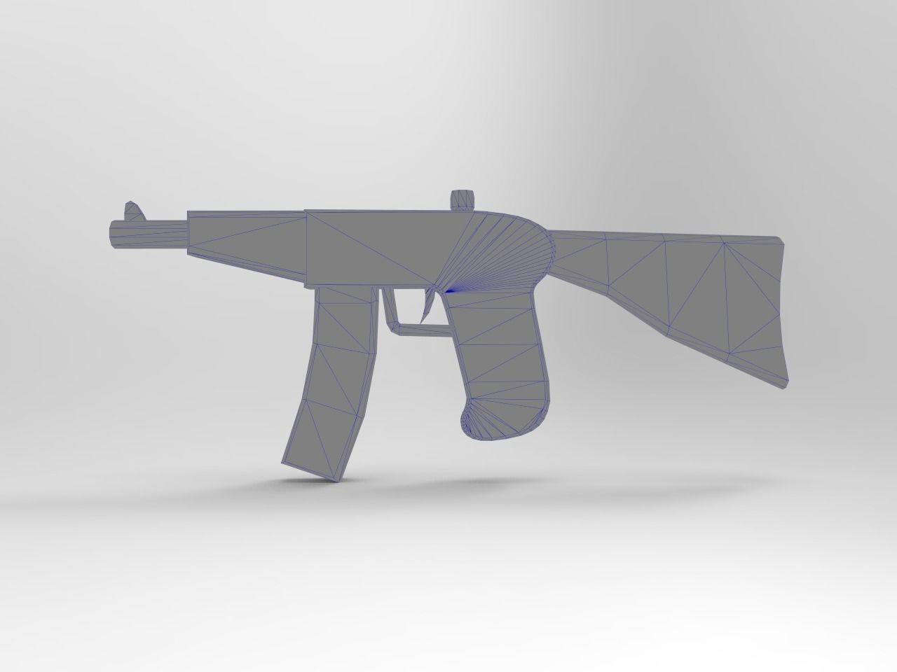 Old Guns Set Low-poly 3D model_15