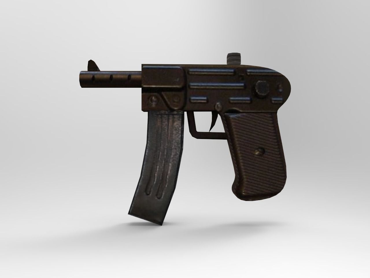 Old Guns Set Low-poly 3D model_4