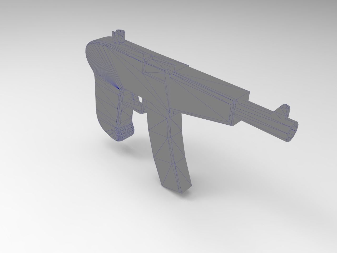 Old Guns Set Low-poly 3D model_3