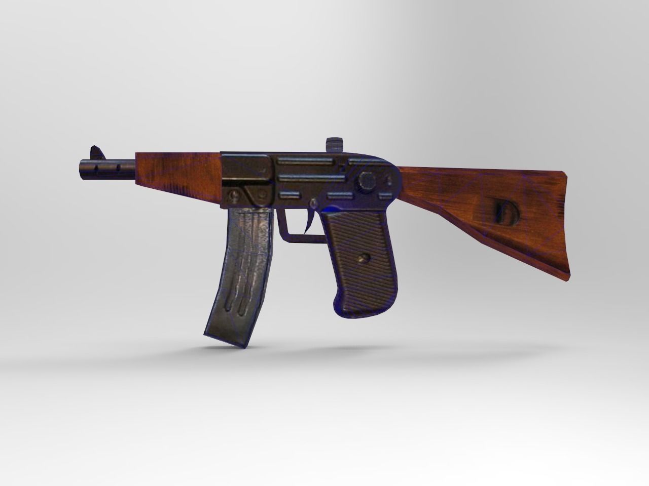 Old Guns Set Low-poly 3D model_16