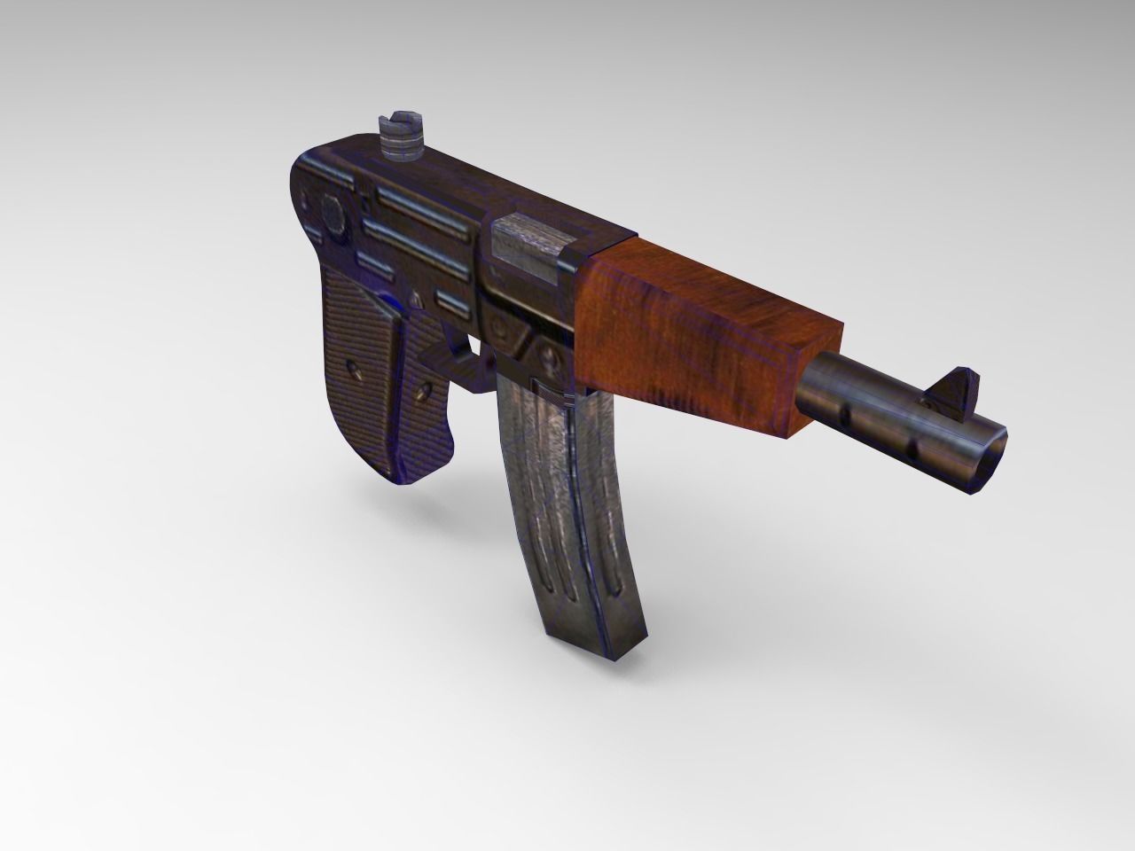 Old Guns Set Low-poly 3D model_8