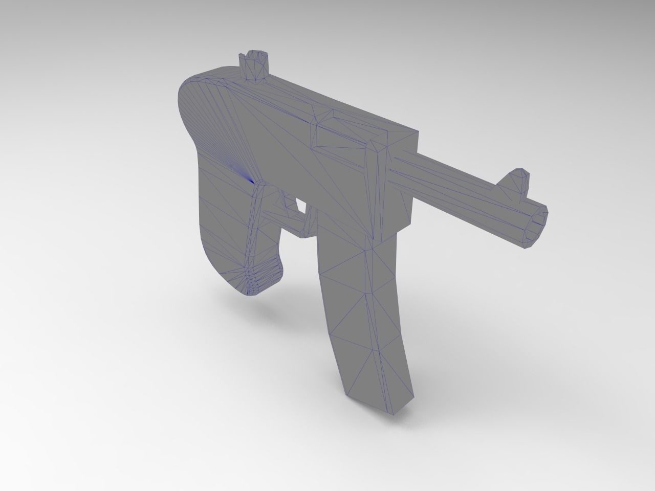 Old Guns Set Low-poly 3D model_9