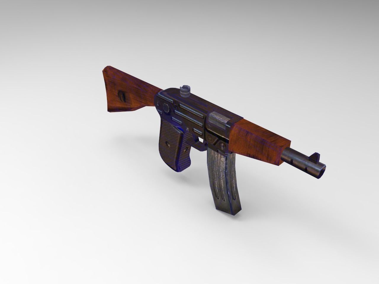 Old Guns Set Low-poly 3D model_14
