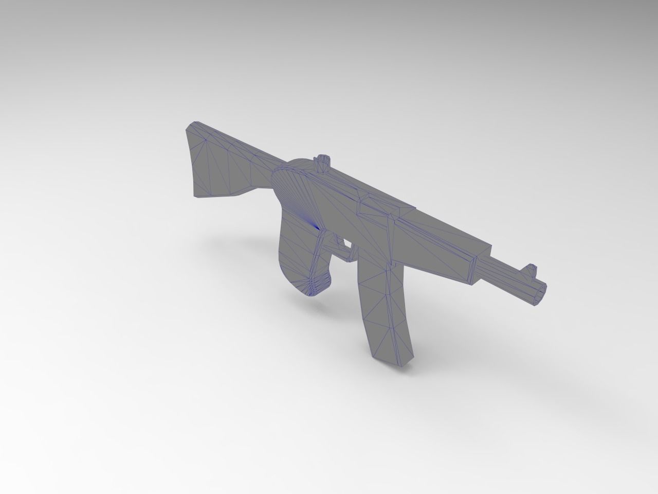 Old Guns Set Low-poly 3D model_17