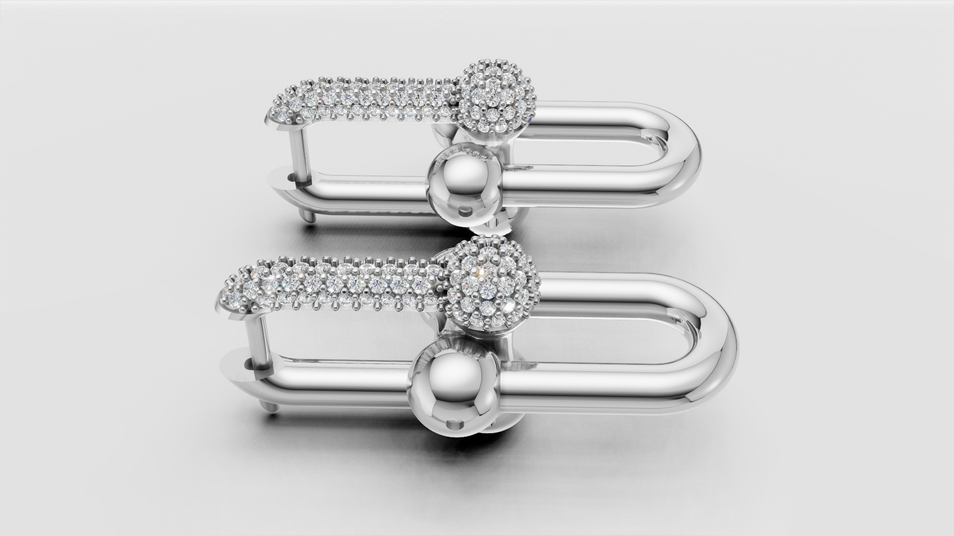 Earrings Tiffany 3D print model C90 3D print model_24