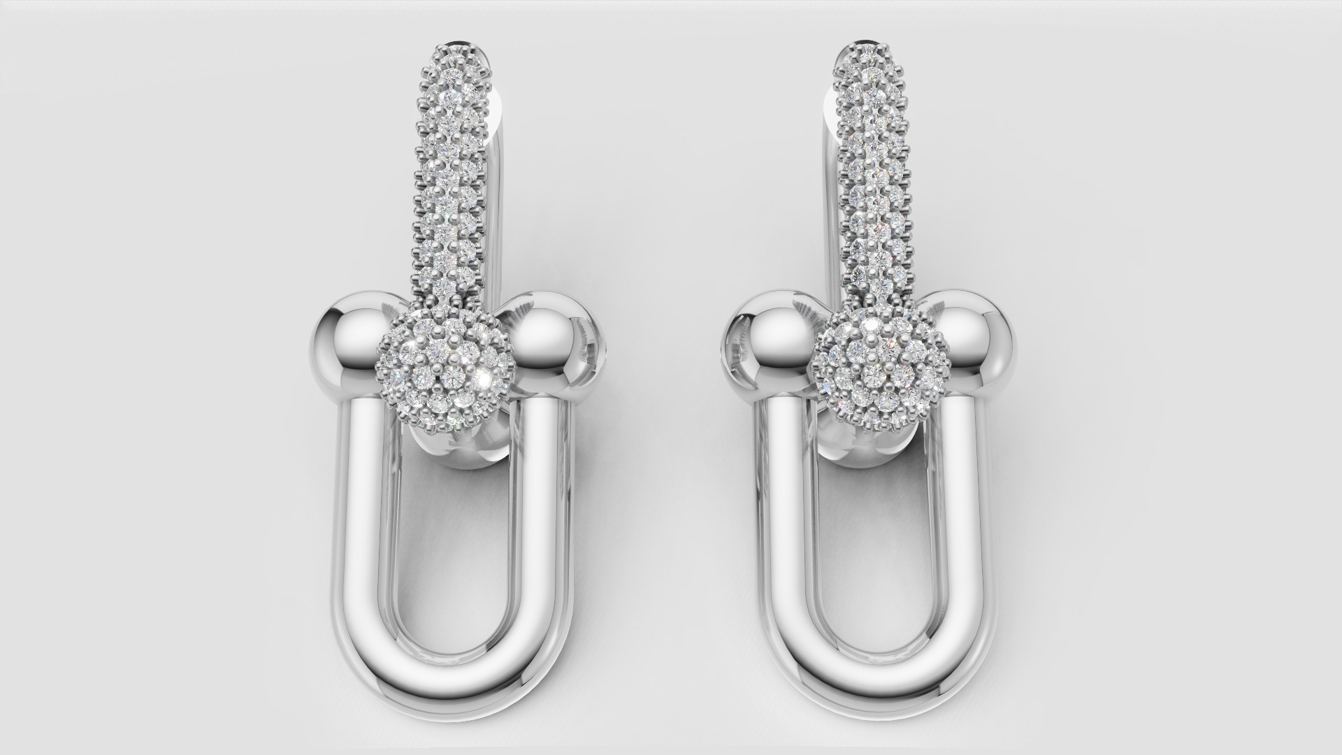 Earrings Tiffany 3D print model C90 3D print model_17