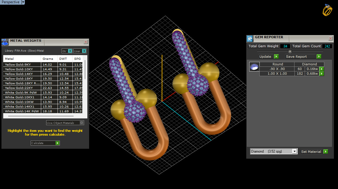 Earrings Tiffany 3D print model C90 3D print model_26