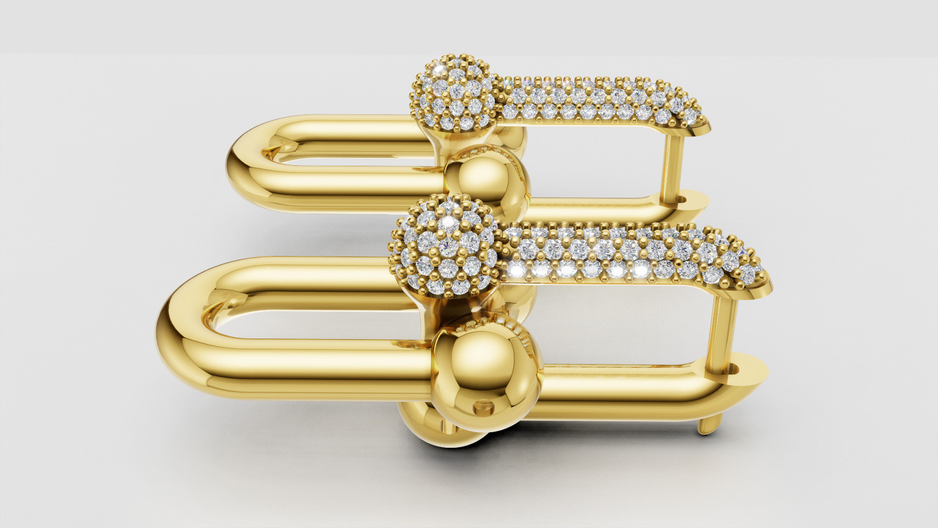 Earrings Tiffany 3D print model C90 3D print model_4