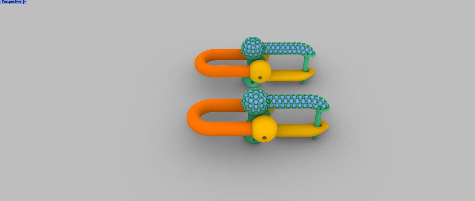 Earrings Tiffany 3D print model C90 3D print model_35