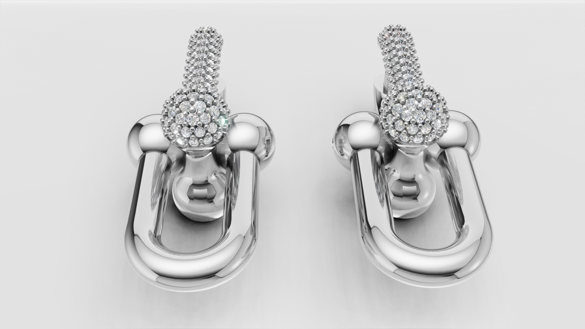 Earrings Tiffany 3D print model C90 3D print model_21