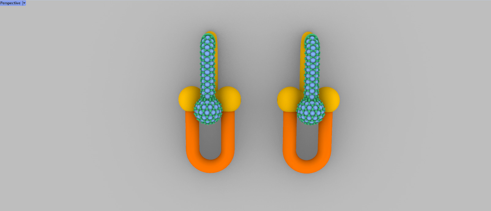Earrings Tiffany 3D print model C90 3D print model_33