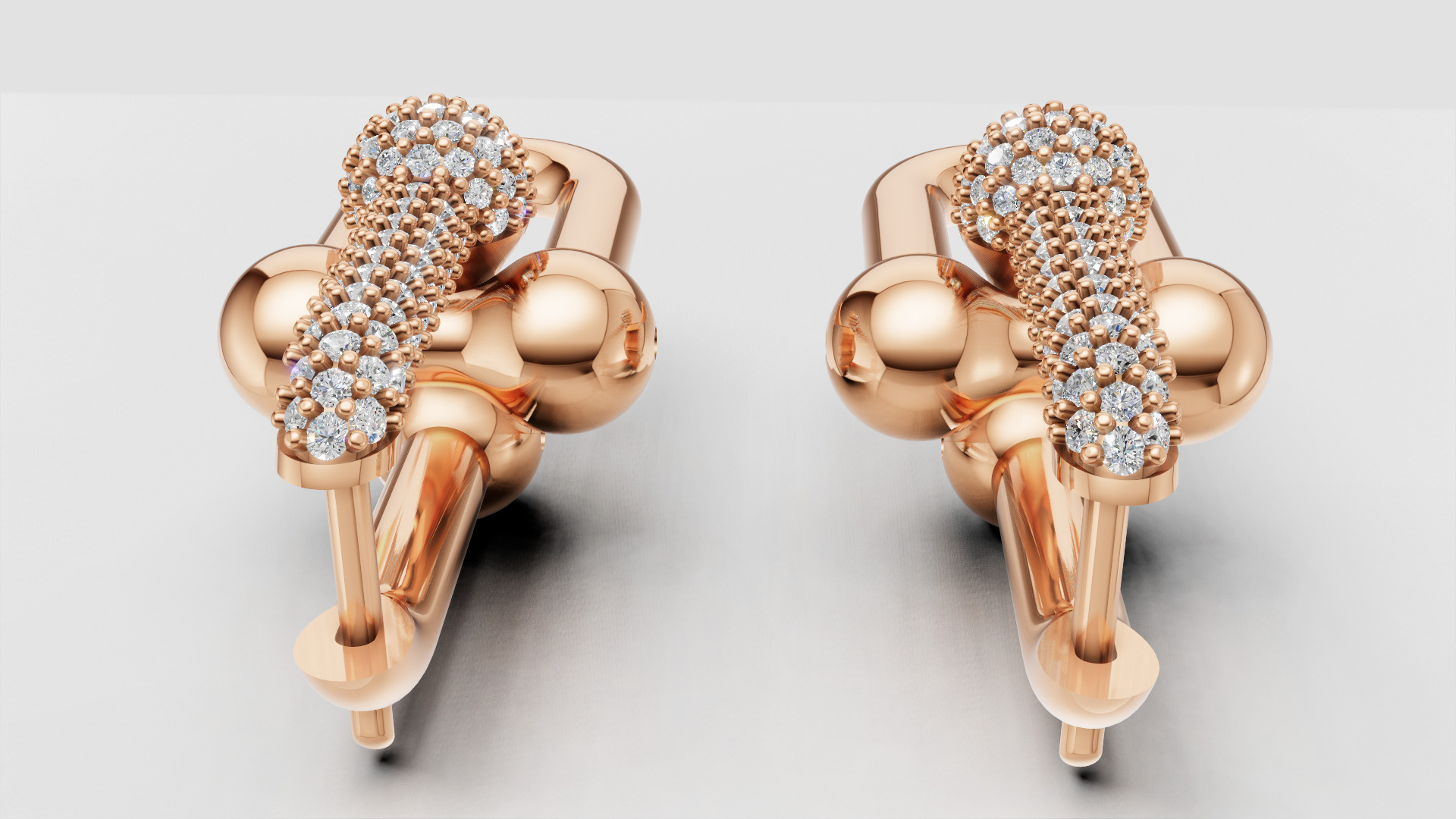 Earrings Tiffany 3D print model C90 3D print model_16