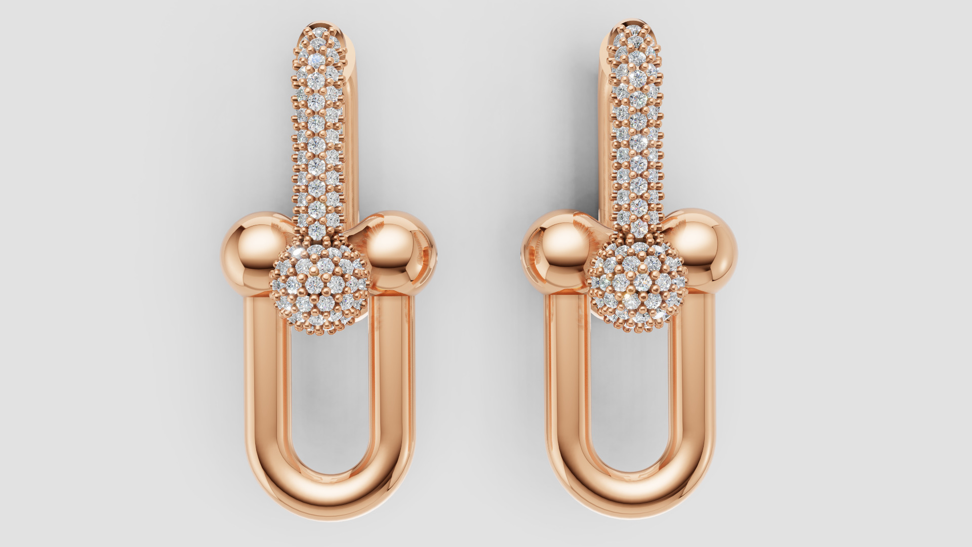 Earrings Tiffany 3D print model C90 3D print model_9