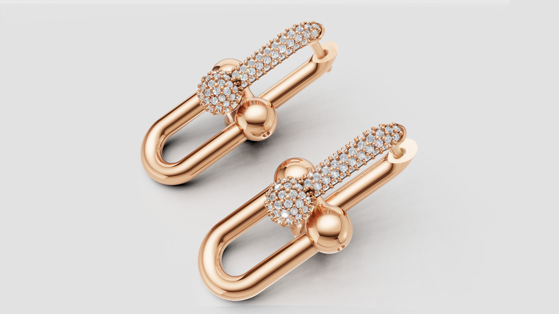 Earrings Tiffany 3D print model C90 3D print model_14