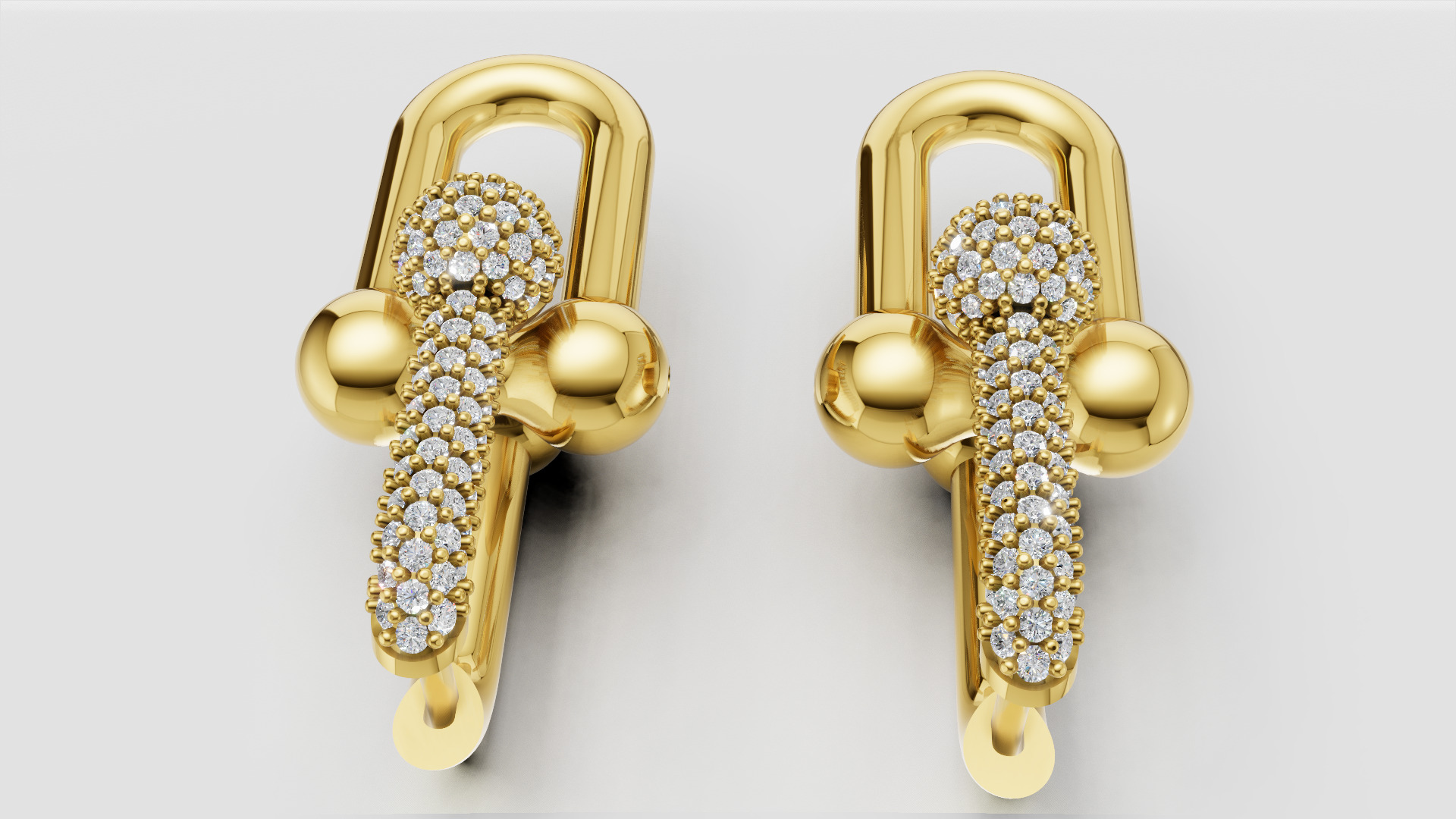 Earrings Tiffany 3D print model C90 3D print model_3