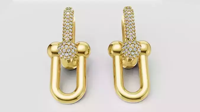 Earrings Tiffany 3D print model C90