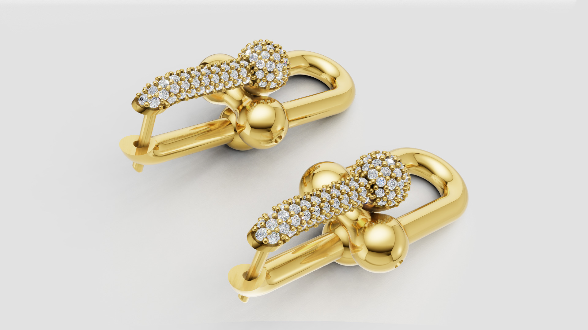 Earrings Tiffany 3D print model C90 3D print model_5