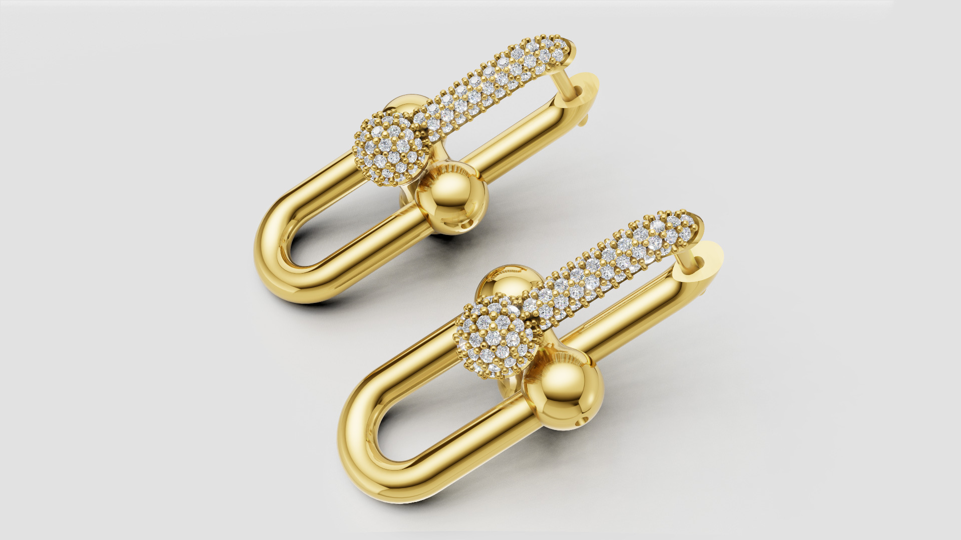 Earrings Tiffany 3D print model C90 3D print model_8