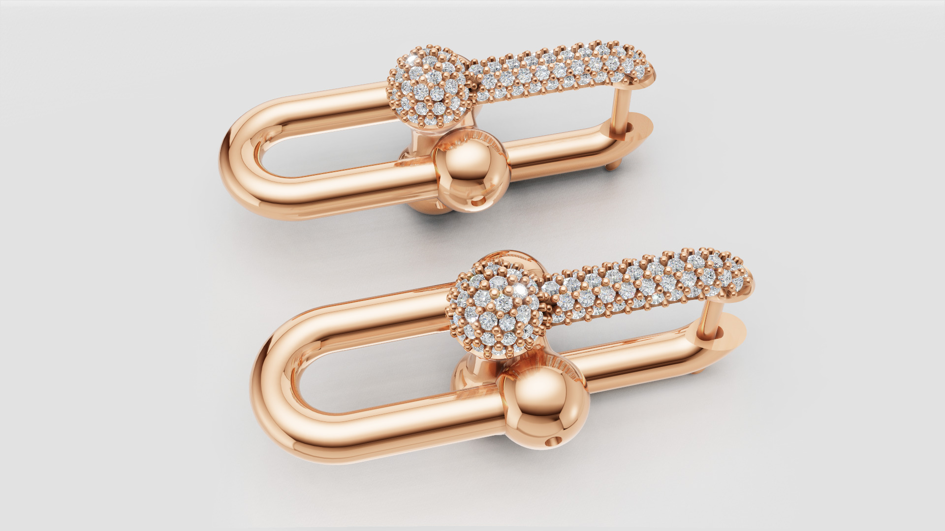 Earrings Tiffany 3D print model C90 3D print model_15