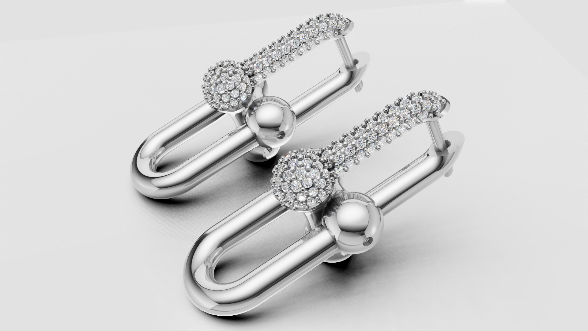 Earrings Tiffany 3D print model C90 3D print model_18