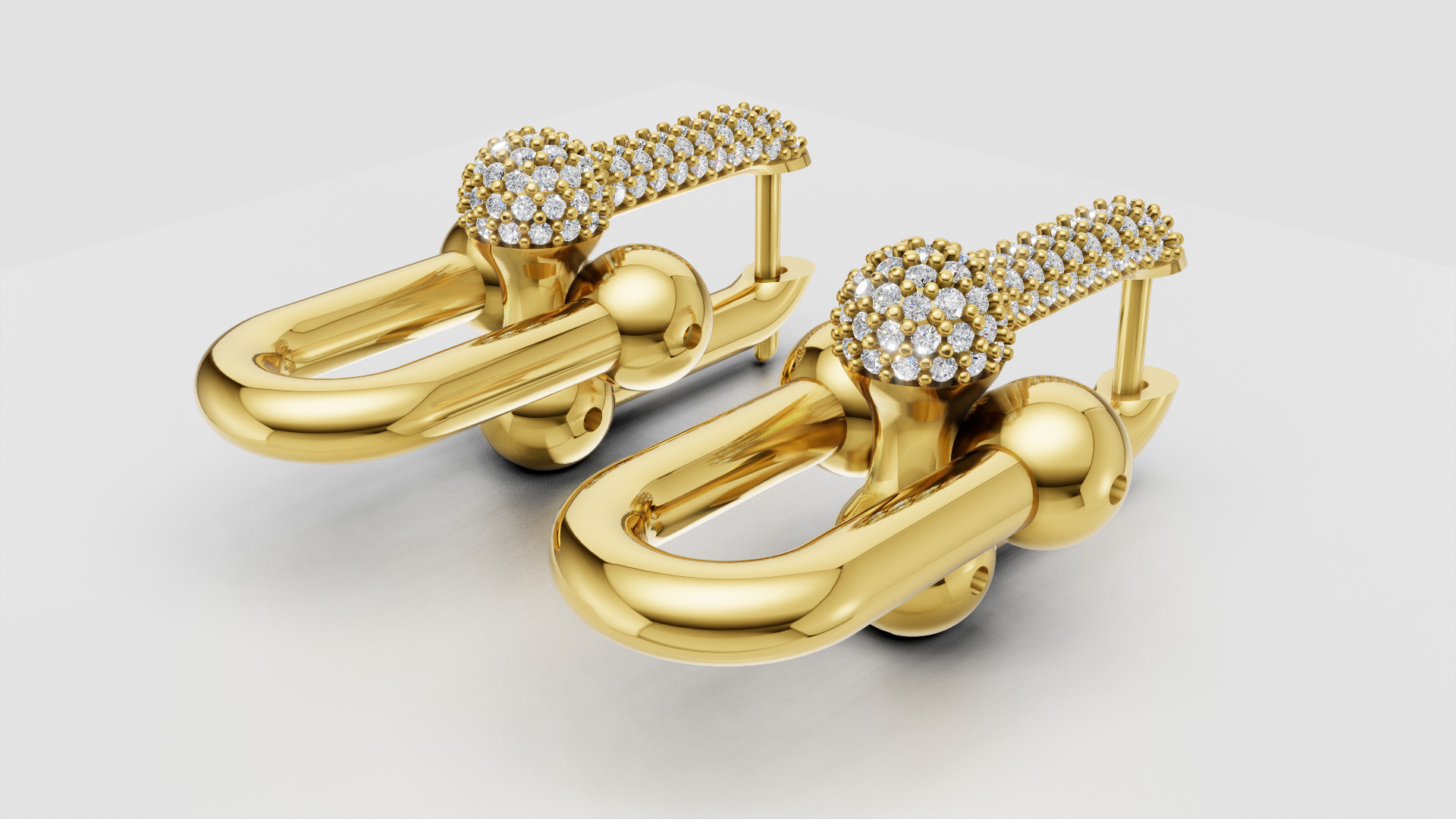 Earrings Tiffany 3D print model C90 3D print model_7