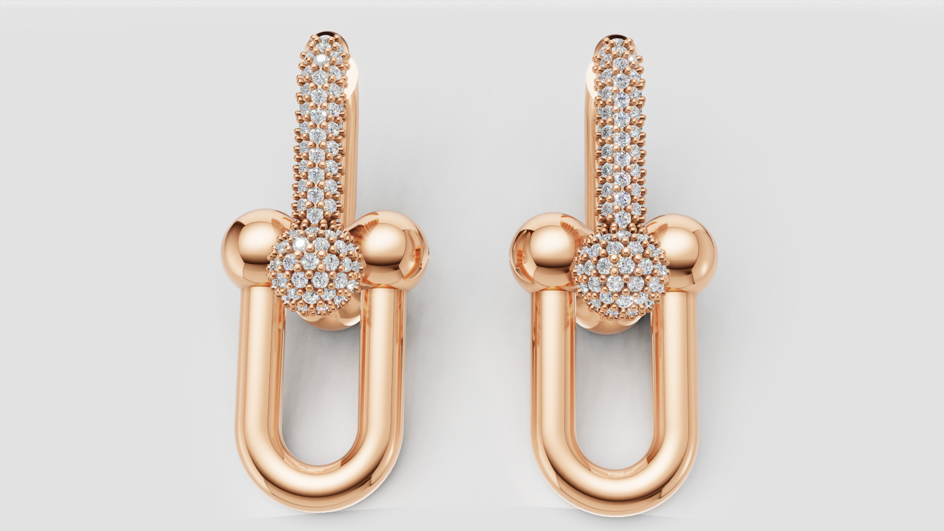 Earrings Tiffany 3D print model C90 3D print model_13