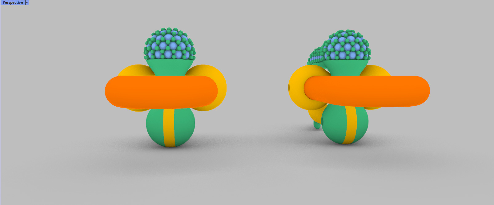 Earrings Tiffany 3D print model C90 3D print model_38