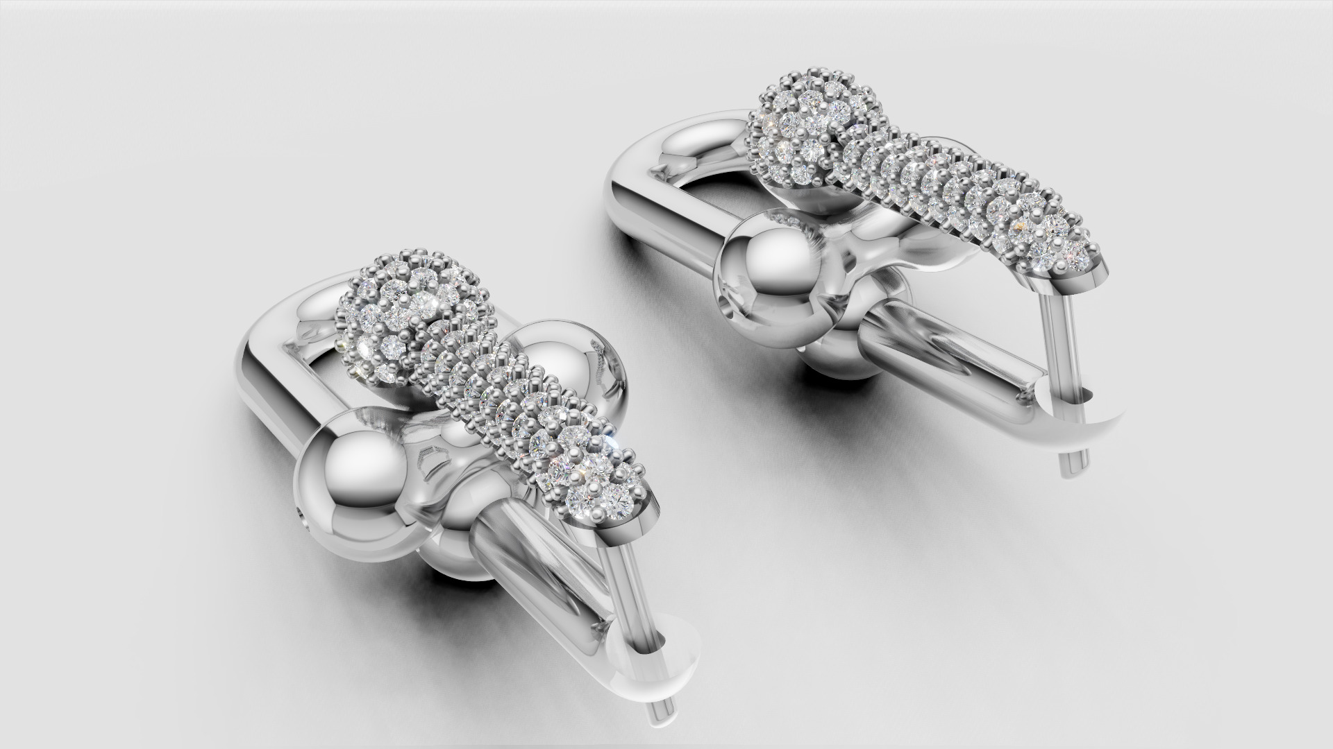 Earrings Tiffany 3D print model C90 3D print model_22