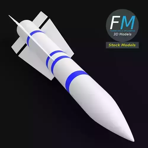 AIM-54 Phoenix missile 3D model