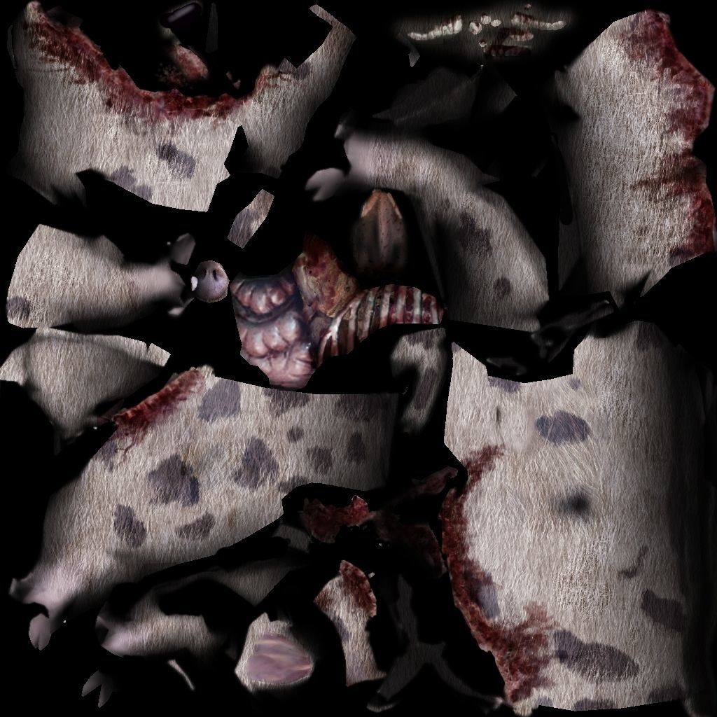 Pig Cadaver Low-poly 3D model_4