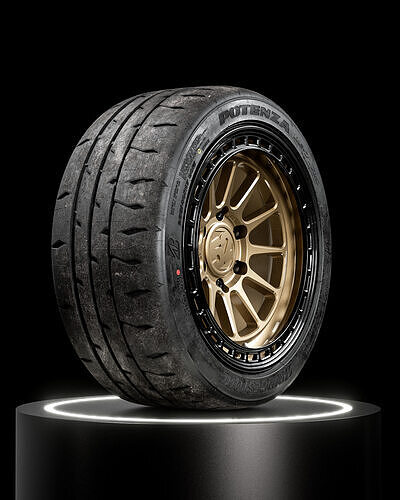 Bridgestone Potenza RE71 RS 255 40 ZR17 3D model 6