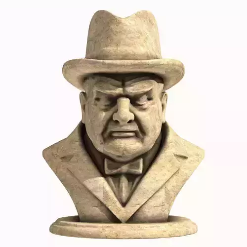 Winston Churchill Bust 3D print model
