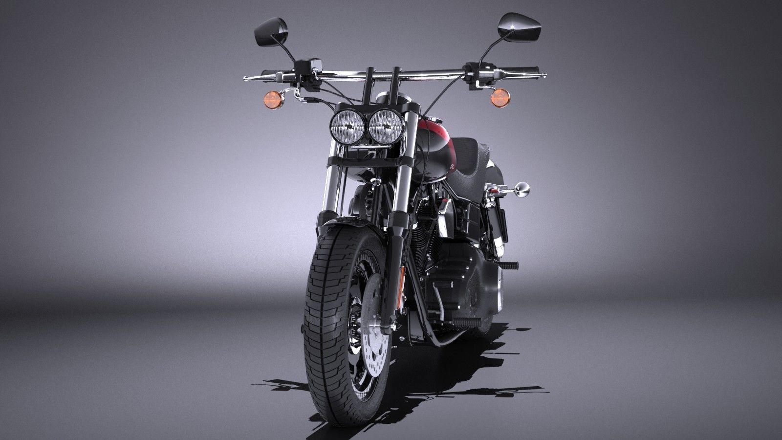 Harley-Davidson Fatbob 2016 3D model_1