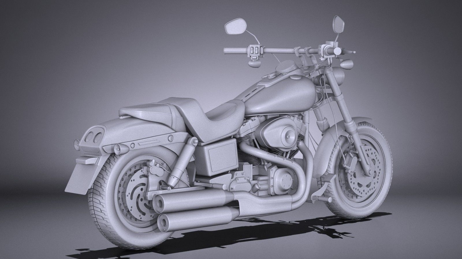Harley-Davidson Fatbob 2016 3D model_11