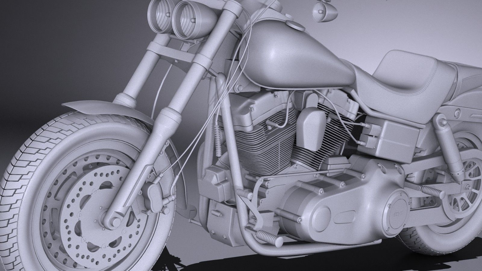 Harley-Davidson Fatbob 2016 3D model_9