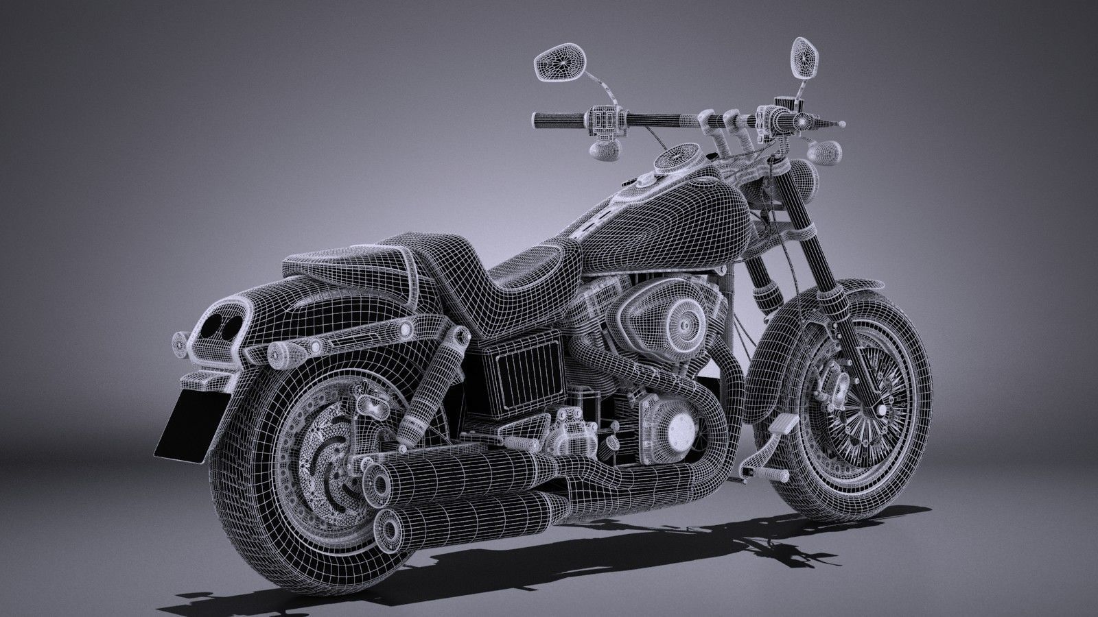 Harley-Davidson Fatbob 2016 3D model_13