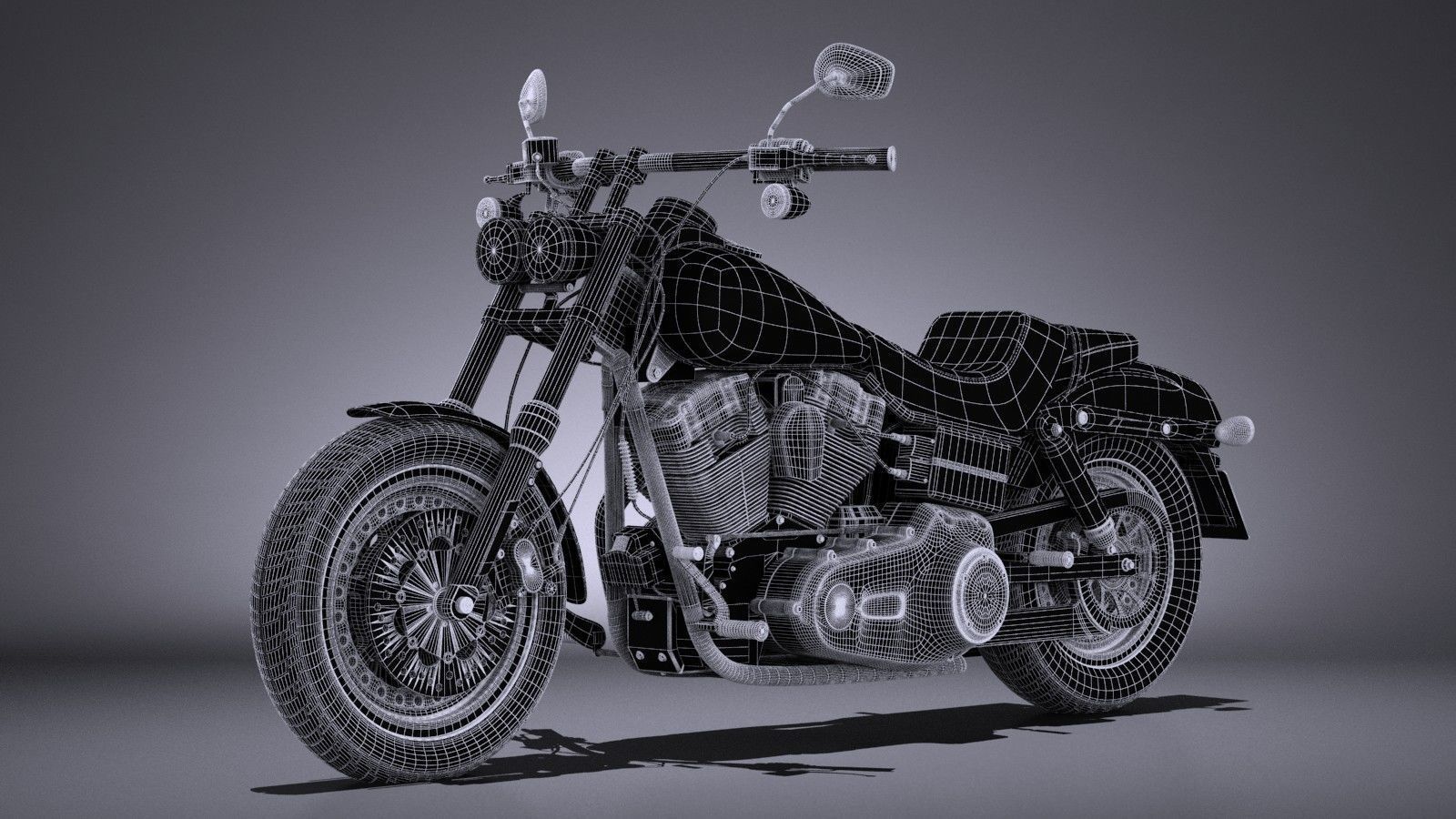 Harley-Davidson Fatbob 2016 3D model_14
