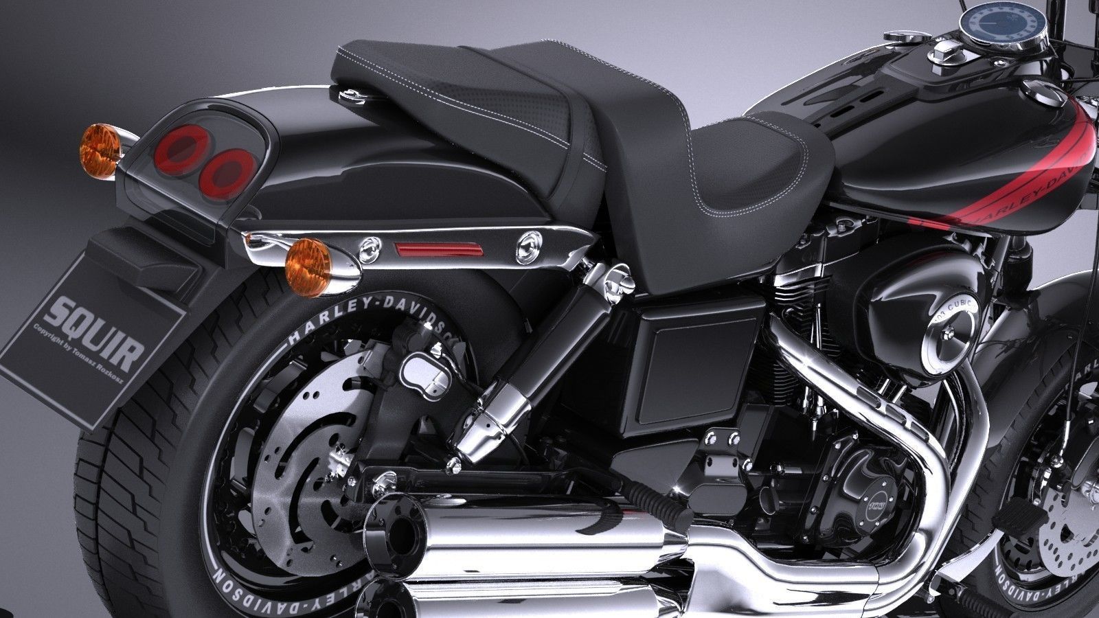Harley-Davidson Fatbob 2016 3D model_3
