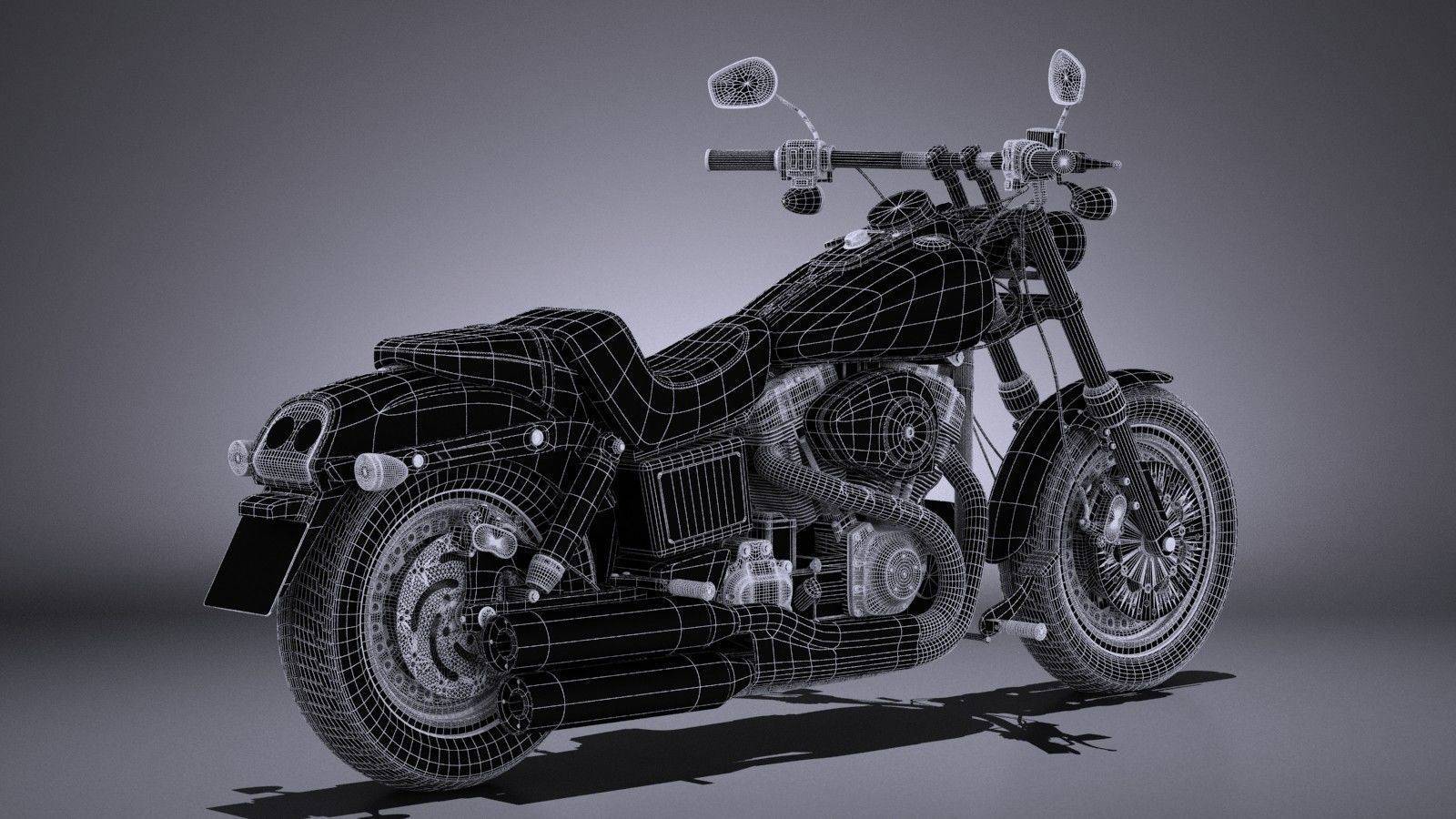 Harley-Davidson Fatbob 2016 3D model_15