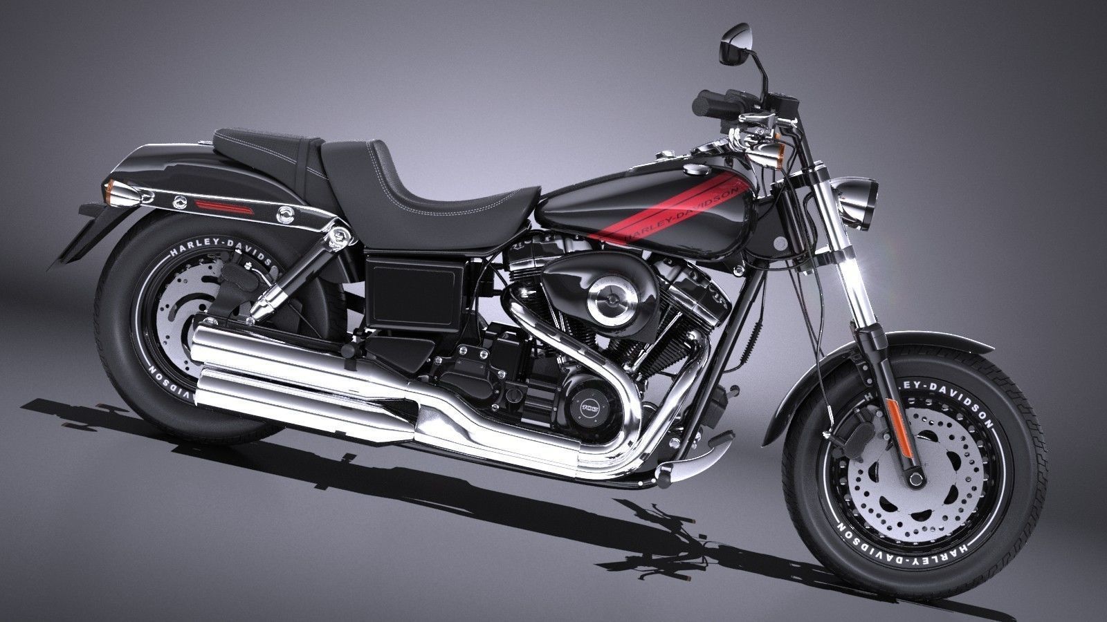 Harley-Davidson Fatbob 2016 3D model_7