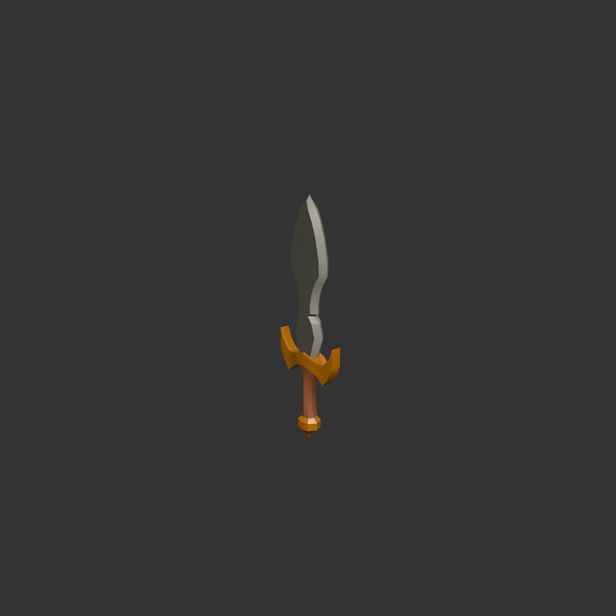 10 Stylized Swords Low Poly Weapons for Games Low-poly 3D model_2