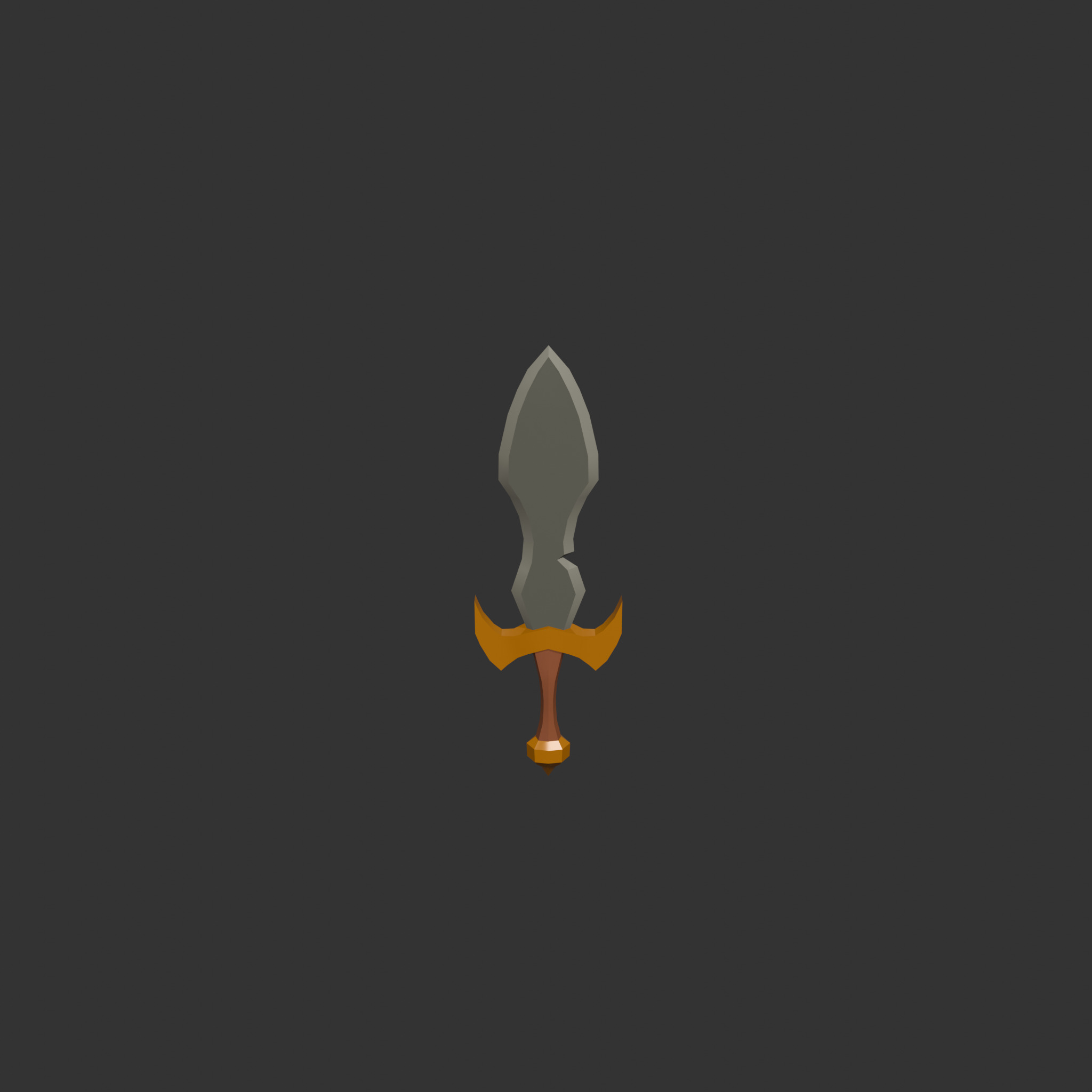 10 Stylized Swords Low Poly Weapons for Games Low-poly 3D model_1