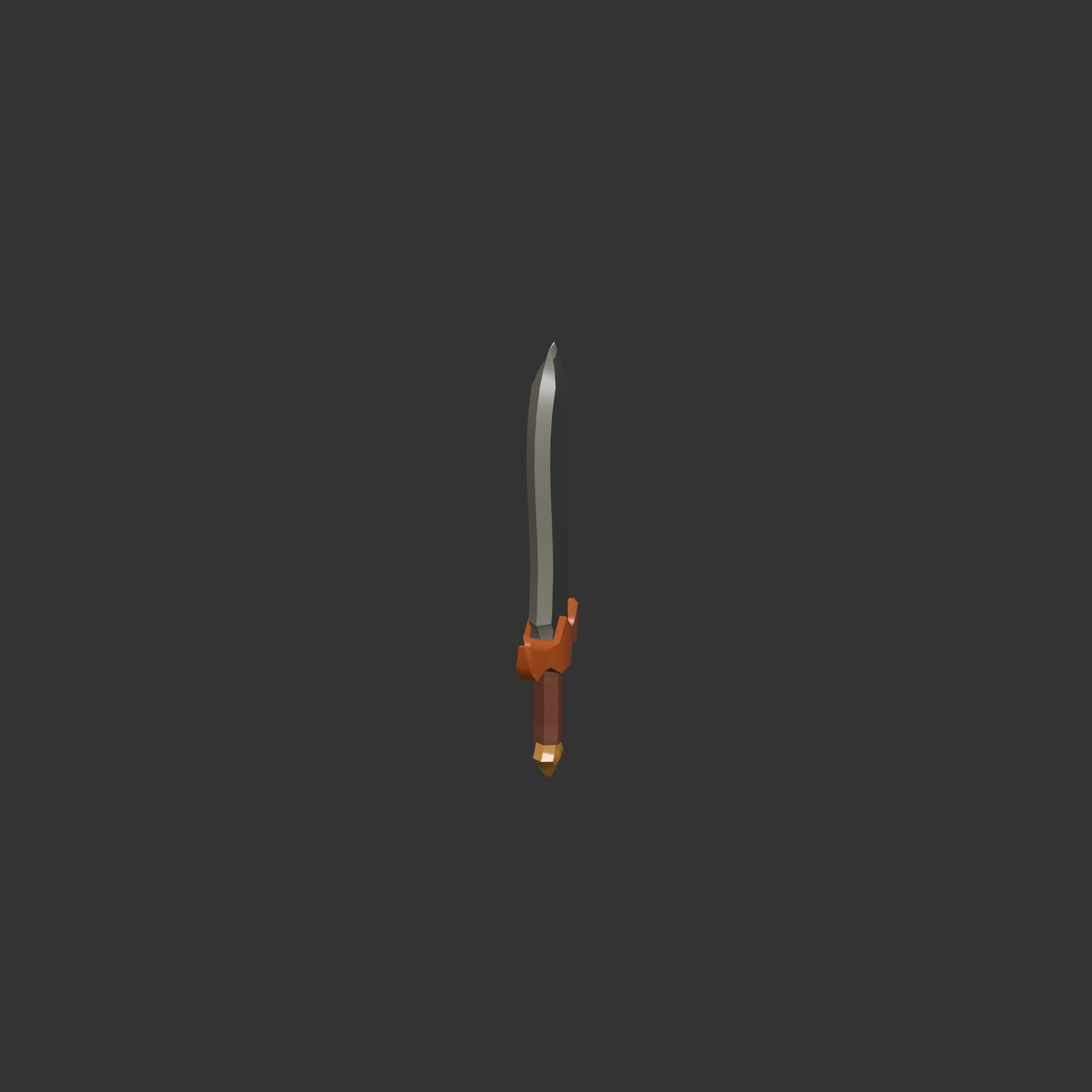 10 Stylized Swords Low Poly Weapons for Games Low-poly 3D model_29