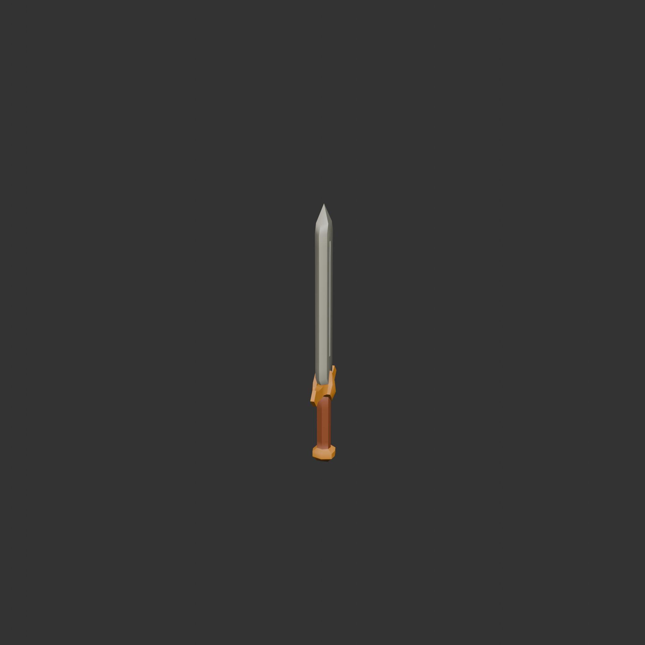 10 Stylized Swords Low Poly Weapons for Games Low-poly 3D model_5