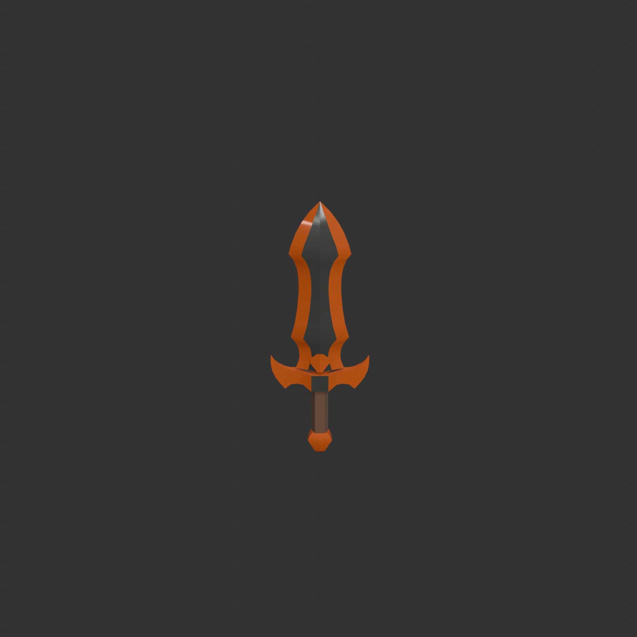 10 Stylized Swords Low Poly Weapons for Games Low-poly 3D model_19